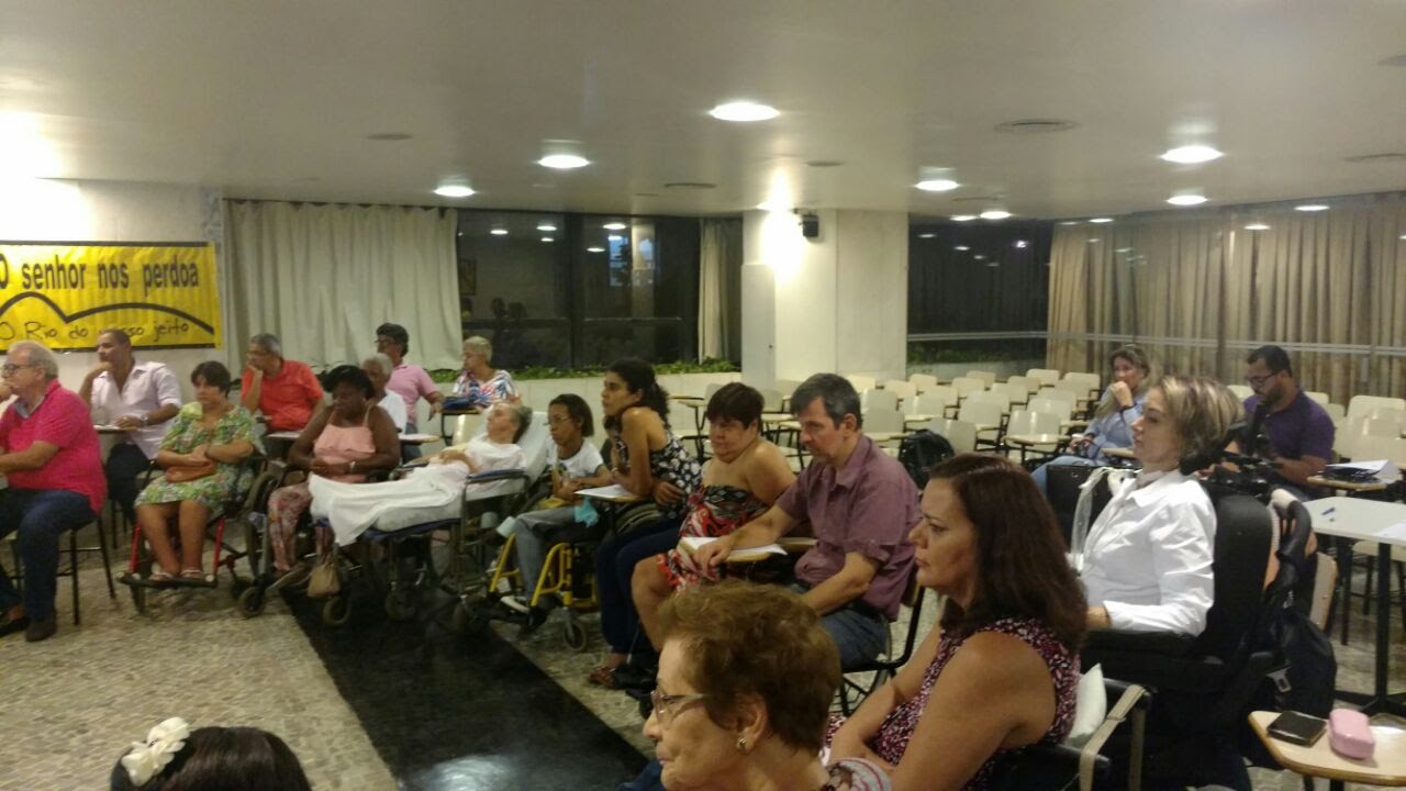 Membro da FCD presentes na Cerimônia de Acolhida. Mitra Arquidiocesana do Rio de Janeiro.