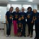 Da esquerda para direita: Janise,Paula, Cesar, Graça, Esther . Criança Rafael. Reunião na Mitra do Rio, 02 de setembro às 10:00 h